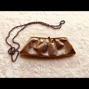 Boutique Gold Clutch Handbag